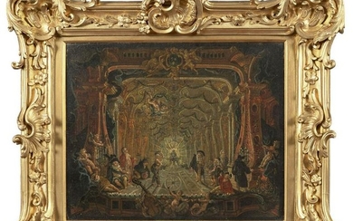 French painter 18th century 33,5x41 cm.