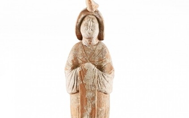 GRANDE STATUETTE DE "FAT LADY" Chine, dynastie Tang (618-907)