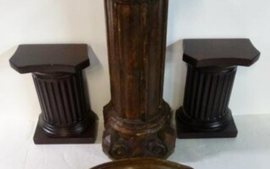 GROUP OF ARCHITECTURAL ELEMENTS INC. COLUMN 16" TALLEST