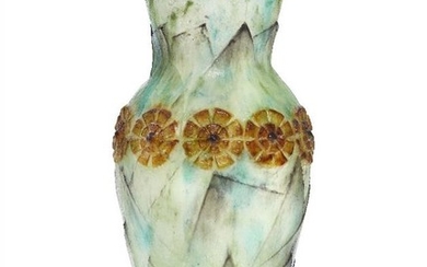 Gabriel Argy-Rousseau (1885-1953), a pate-de-verre glass vase...