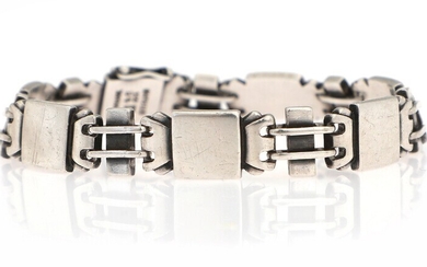 SOLD. Georg Jensen: A bracelet of sterling silver. Design no. 48. Weight app. 32.5 g....