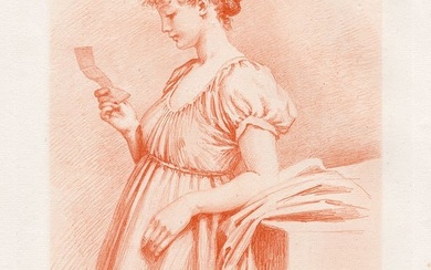George Dunlop Leslie The Love-Letter 1881 print