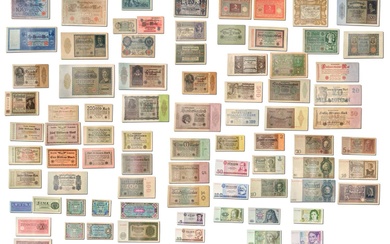Germany, Assorted Banknotes, 85 in total, spanning 1908 - pre-euro,...