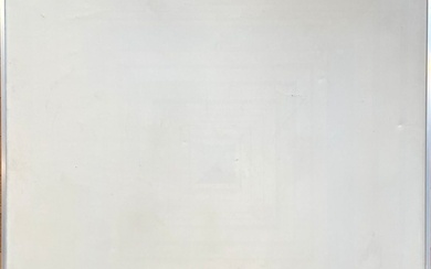 Gilbert SWIMBERGHE (1927-2015) Monochrome en blanc Huile sur toile Signée en bas à gauche et...