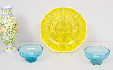 Group of Antique Colored Glass