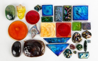 Group of Tiffany Studios Favrile Glass Tiles