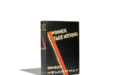 HEMINGWAY, ERNEST. 1899-1961. Winner Take Nothing. New York Charles Scribner's Sons, 1933.