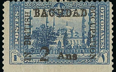 Iraq 1917 Issues for Baghdad Stamps of Turkey Surcharged Pictorial Designs of 1914 2a. on 1pa....