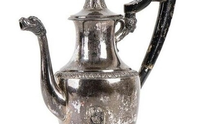 Italian silver coffee pot - Naples, 1809-1823, mark of