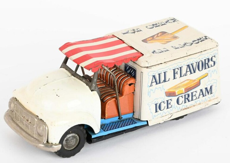 JAPAN TIN FRICTION ALL FLAVORS ICE CREAM TRUCK