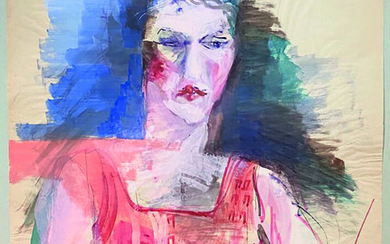 Jean DUFY (1888-1964) – Femme de face, 1926 – Aquarelle sur papier, signée et d…
