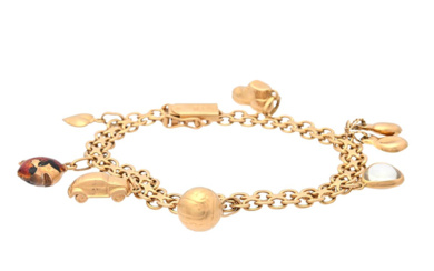 Jewellery Bracelet BRACELET, 18K gold, with 7 items charms, bismar...