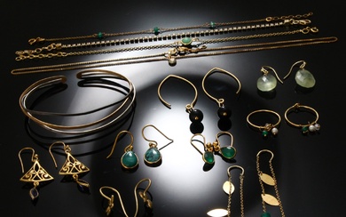 Jewelry set with green gemstones (22)