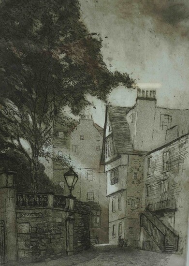 John Heywood (Scottish) "Ramsay Gardens" Signed Limited Edition Print, No 2 of 50, Signed in Pencil