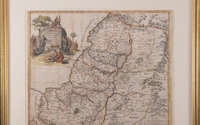 John Senex (1678-1740) 1710 Map of the Holy Land Israel