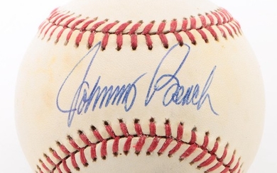 Johnny Bench Signed National League Baseball COA