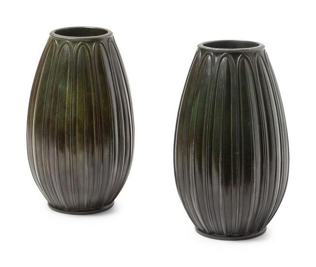 Just Andersen Pair of Vases, c. 1930