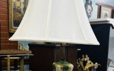 LARGE ITALIAN CAPODIMONTE FIGURAL PORCELAIN TABLE LAMP