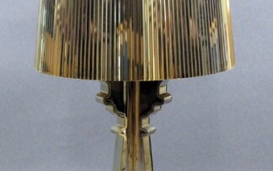 Lampada Kartell modello Bourgie, in plexiglas dorato, cm 78