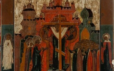 "L'esaltazione della santa Croce" icona, sec.XVII
