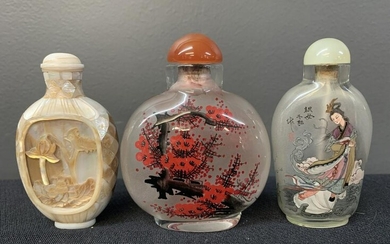 Lot Of Three Chinese Snuff Bottles