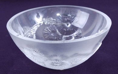 A Lalique crystal China Mood bowl