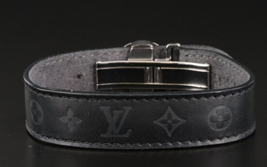 Louis Vuitton Leather "Eclipse Good Luck" Bracelet