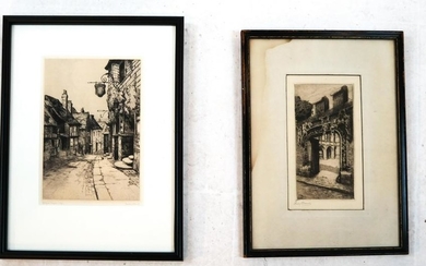 Lucy GARNET, Dorothy SWEET: Villages - Etchings