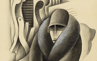MIGUEL COVARRUBIAS. "Madame X?" Caricature for "Some Oddities of Marine Life," published in...