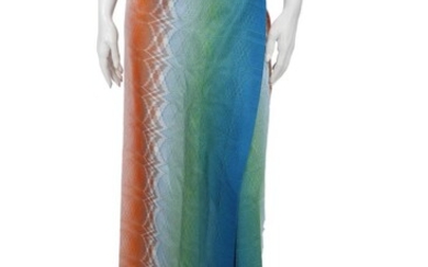 Missoni, Colored knitted wrap skirt.