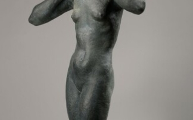 Marguerite-Anne de BLONAY (1897-1966) Jeune Africaine Circa 1930. Plâtre patiné façon bronze. Signé MA De...