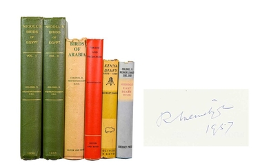 Meinertzhagen (Richard). Nicoll's Birds of Egypt, & 4 others, 1st editions, 1930-59