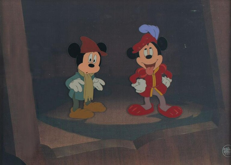 Mickey Mouse and the Prince production cel and