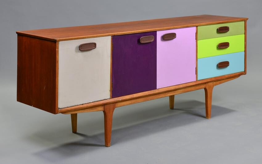 Mid Century Modern Sideboard - Painted Front - Jentique