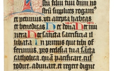 Ɵ Missal, in Latin, manuscript on parchment [Germany, late fifteenth or early sixteenth century]