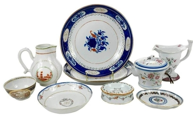 Nine Pieces of Chinese Export Porcelain