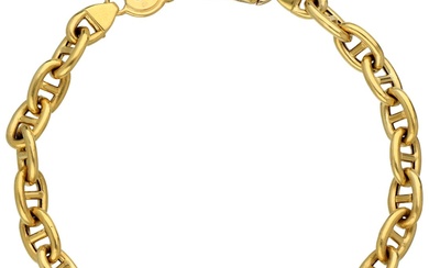 No Reserve - 18K Yellow Gold Urbano Italian Gucci link bracelet