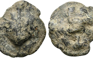 Northern Apulia, Luceria, c. 217-212 BC. Cast Æ Biunx (24mm,...