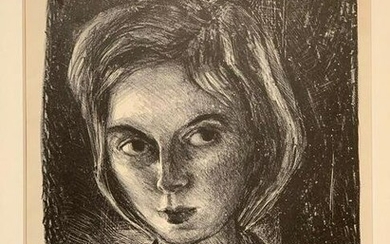 Original Barbara Shermund Self-Portrait illustration, dated 1933.