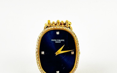 PATEK PHILLIPE ELLIPSE Montre bracelet en or 18K (750 millième), cadran « sigma » bleu...