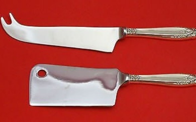 PRELUDE BY INTERNATIONAL STERLING SILVER CHEESE SRVR SERVING SET 2PC HHWS CUSTOM