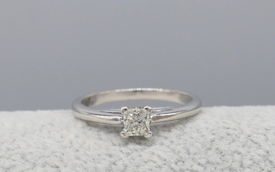 PRINCESS-CUT DIAMOND ring.