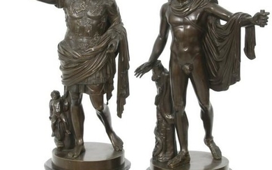 Pair of Classical Bronzes "A. Rohrich, Roma"