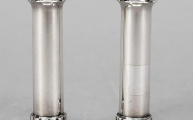 Pair of small candlesticks, German