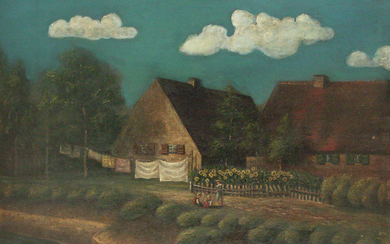 Paul Wilhelm Keller-Reutlingen (German, 1854-1920) - Rural Landscape, Oil on Canvas.