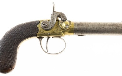 Percussion pistol, barrel maker marked 'Conway, Manchester', some wear, but...