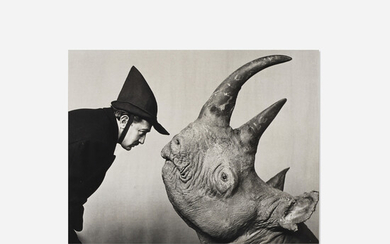 Philippe Halsman1906–1979, Dalí with Rhinoceros (from the Halsman/Dalí portfolio)