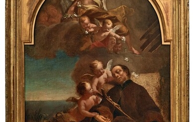 Piazetta, Giovanni Battista (Attrib.) oder Umkreis, Der Tod des heiligen Franz Xaver auf der Insel Shangchuan Dao bei Kanton