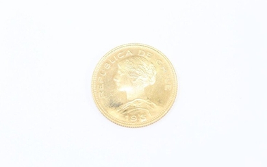 Coin of 100 Pesos REPUBLICA DE CHILE 1961.