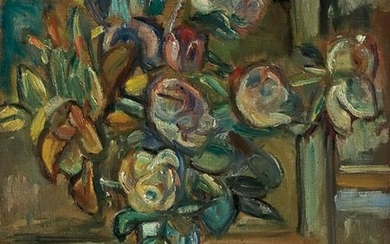 Pinchus Kremegne 1890-1981 (French, Belarusian) Bouquet